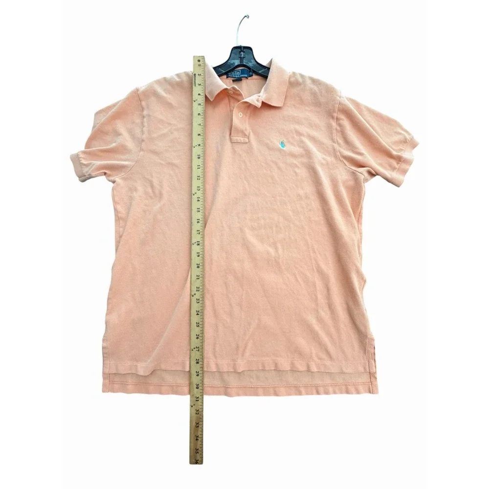 Polo Ralph Lauren Short Sleeve Shirt Size XL Orange Pony Preppy #III16-1